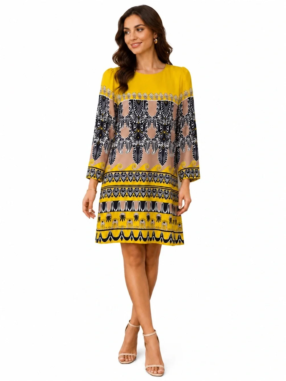 J.Crew 100% SILK Dress Sz 4 Bright Print Summer Vacation Resort Easy Shift EUC